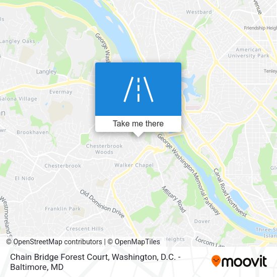 Chain Bridge Forest Court map