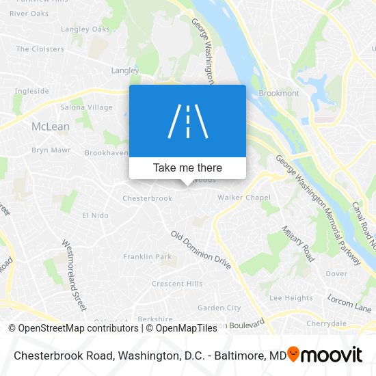 Chesterbrook Road map