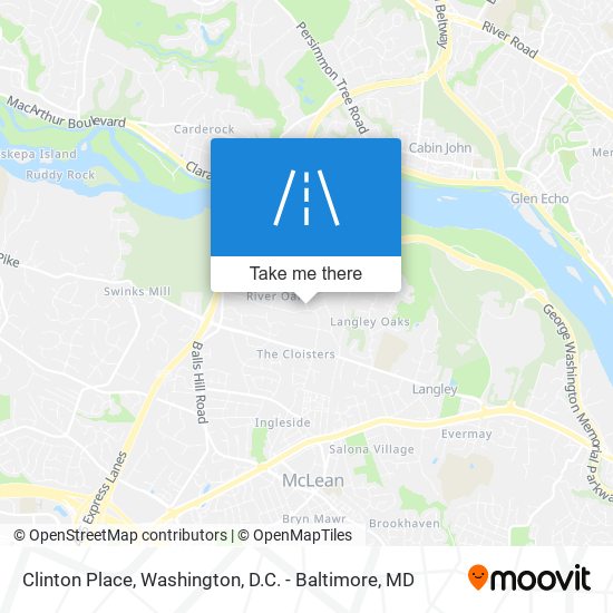 Clinton Place map