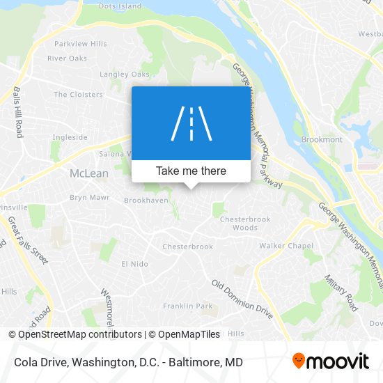Cola Drive map