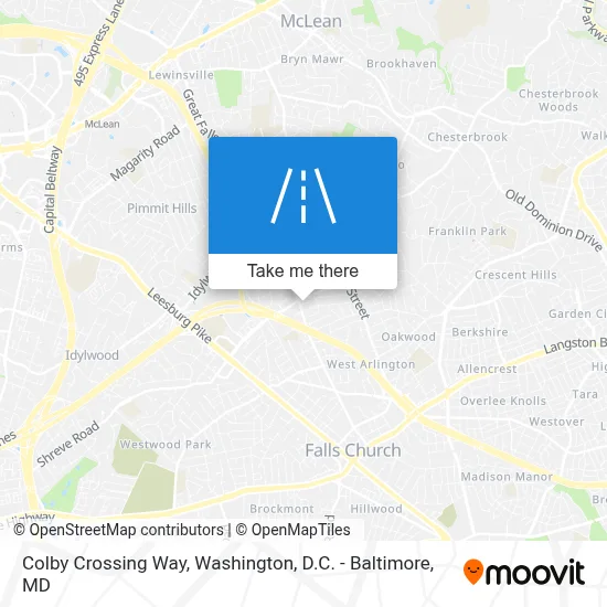 Colby Crossing Way map