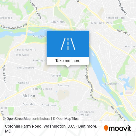 Mapa de Colonial Farm Road