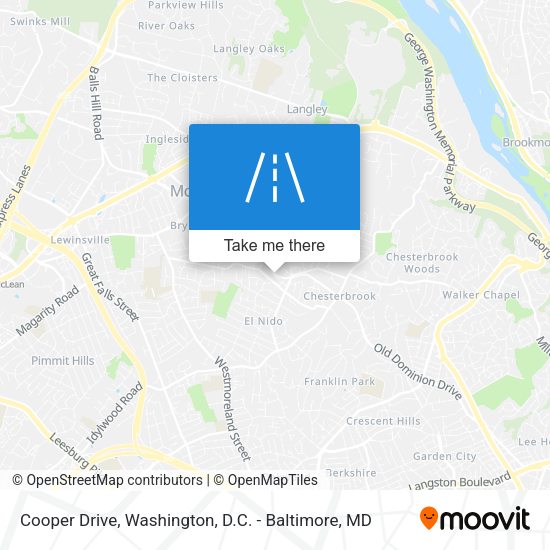 Cooper Drive map