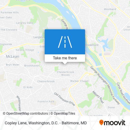 Copley Lane map