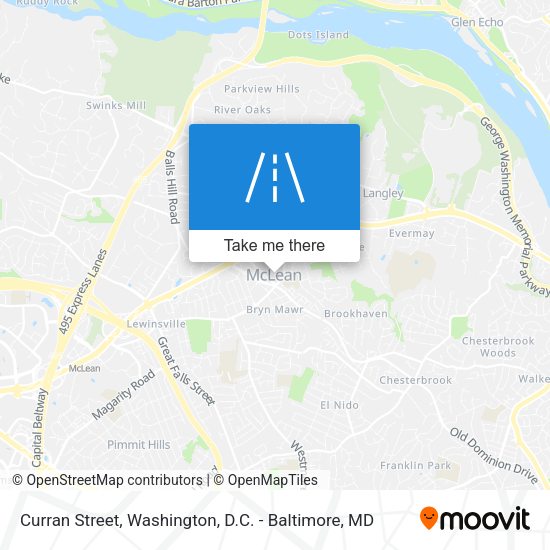 Curran Street map