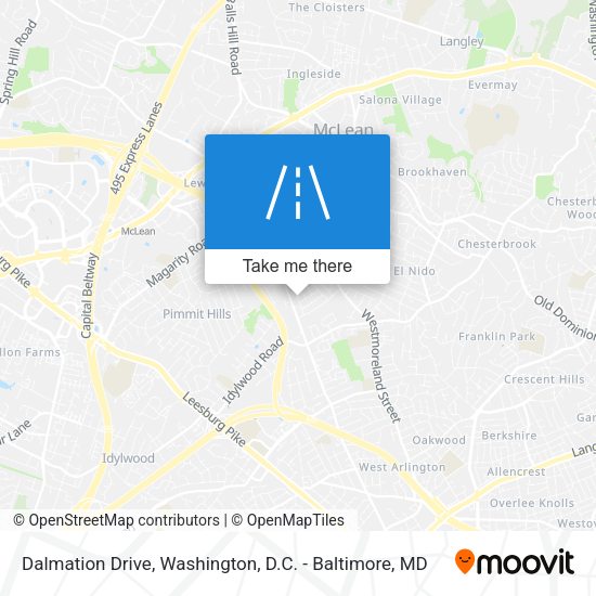 Dalmation Drive map