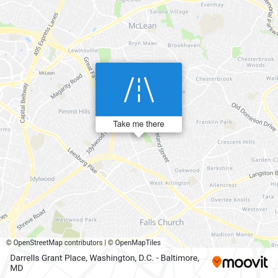 Darrells Grant Place map
