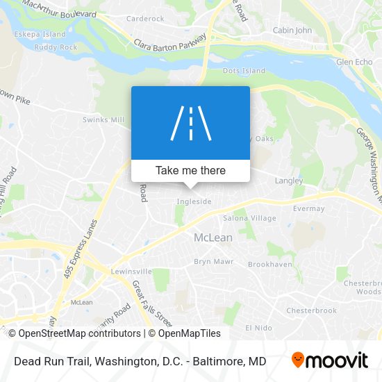 Dead Run Trail map