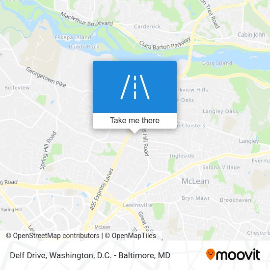 Delf Drive map