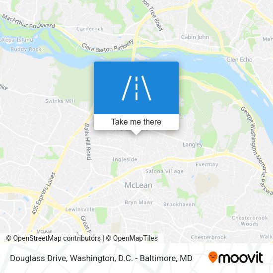 Douglass Drive map