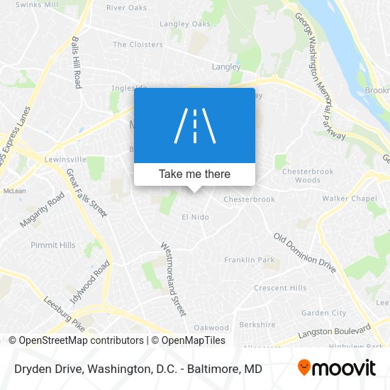 Dryden Drive map