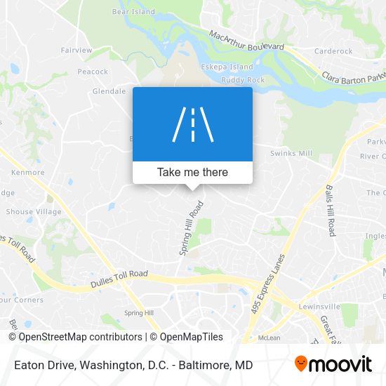 Eaton Drive map