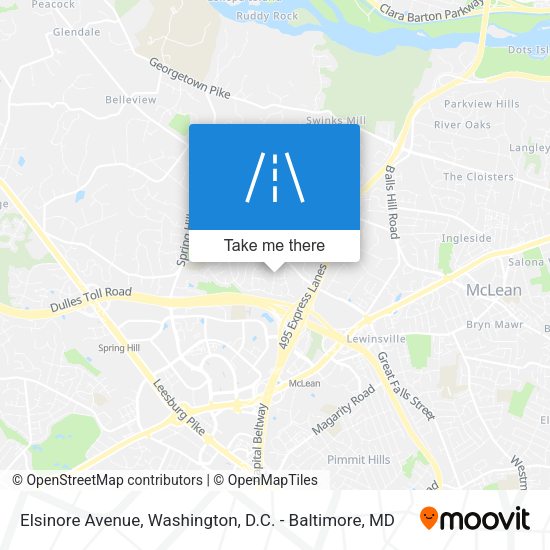 Elsinore Avenue map