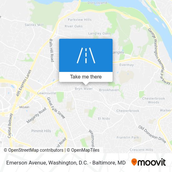 Emerson Avenue map