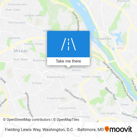 Fielding Lewis Way map