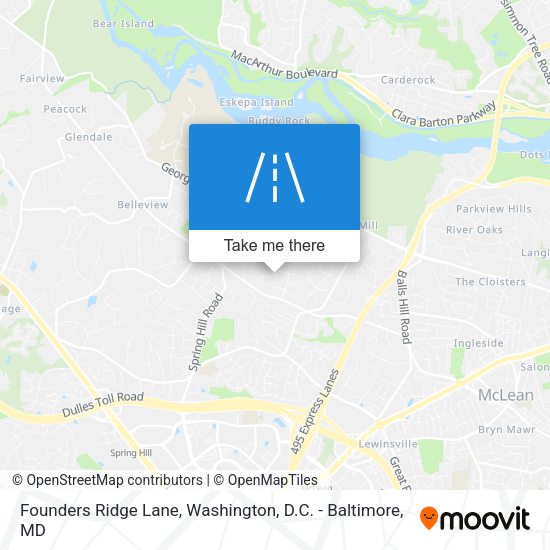 Mapa de Founders Ridge Lane