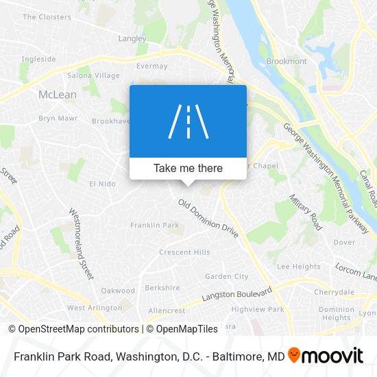 Franklin Park Road map