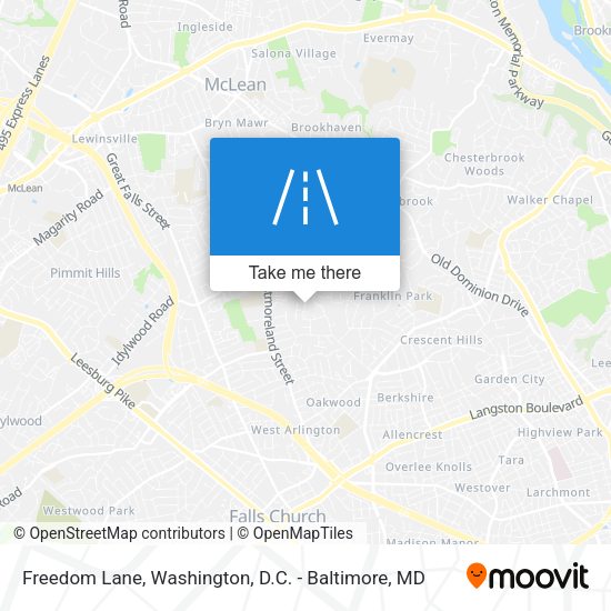 Freedom Lane map
