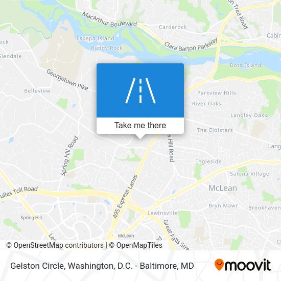 Gelston Circle map