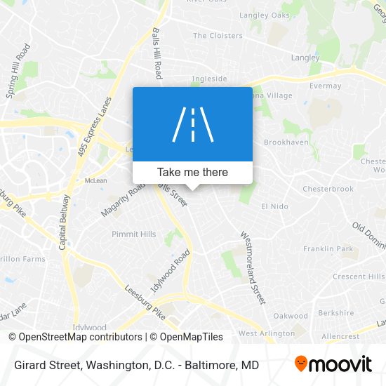 Girard Street map