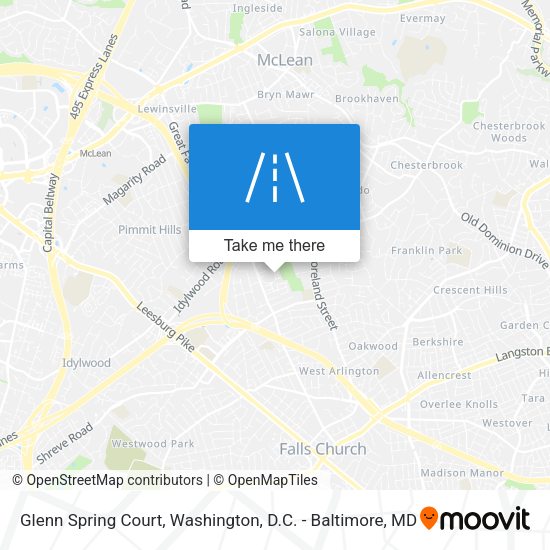 Mapa de Glenn Spring Court