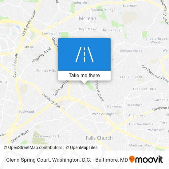 Glenn Spring Court map