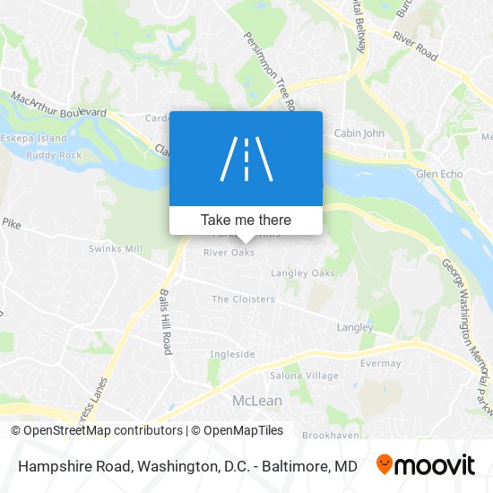 Hampshire Road map