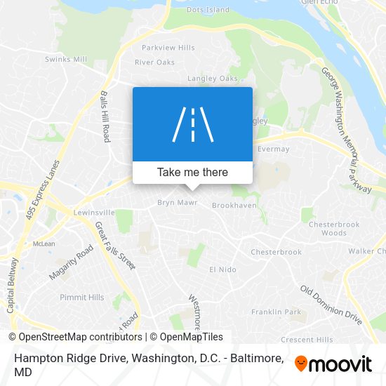 Hampton Ridge Drive map