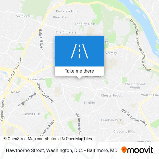 Hawthorne Street map