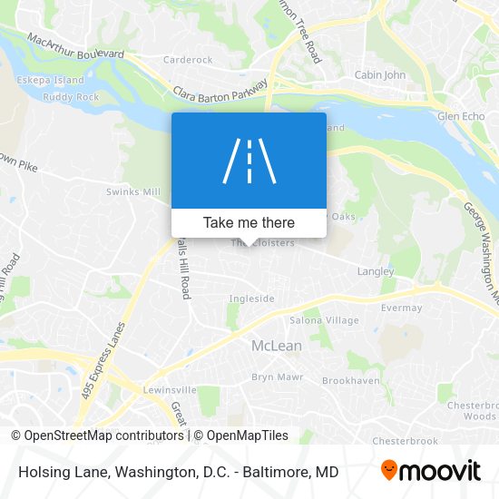 Holsing Lane map