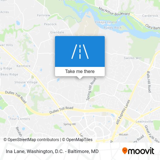 Ina Lane map