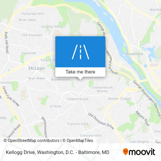 Kellogg Drive map