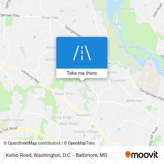 Kelso Road map