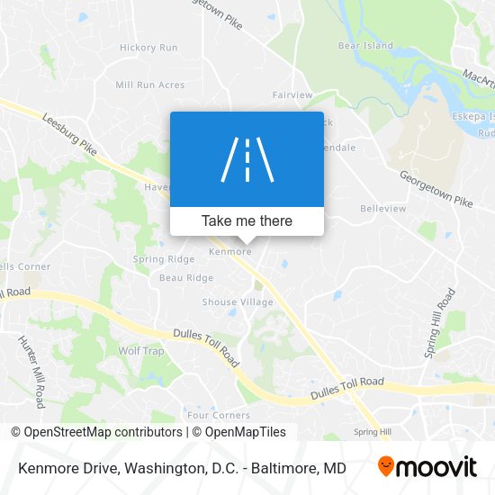 Kenmore Drive map