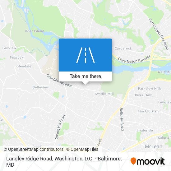 Langley Ridge Road map