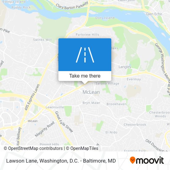 Lawson Lane map