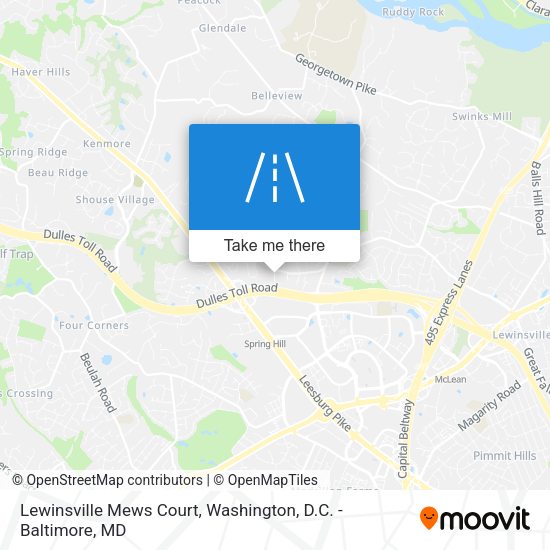 Lewinsville Mews Court map