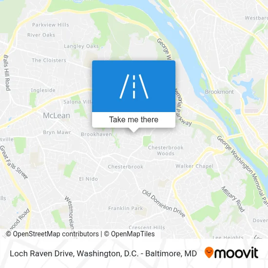 Loch Raven Drive map