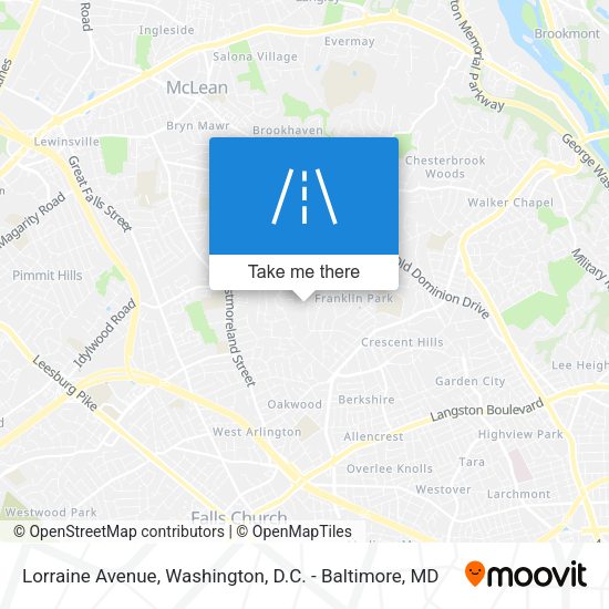 Lorraine Avenue map