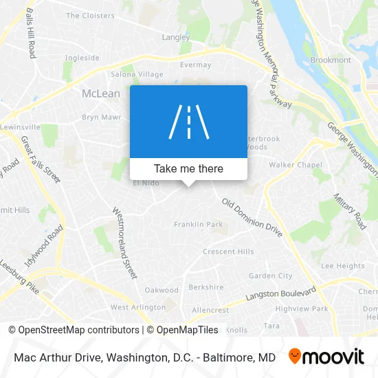 Mac Arthur Drive map