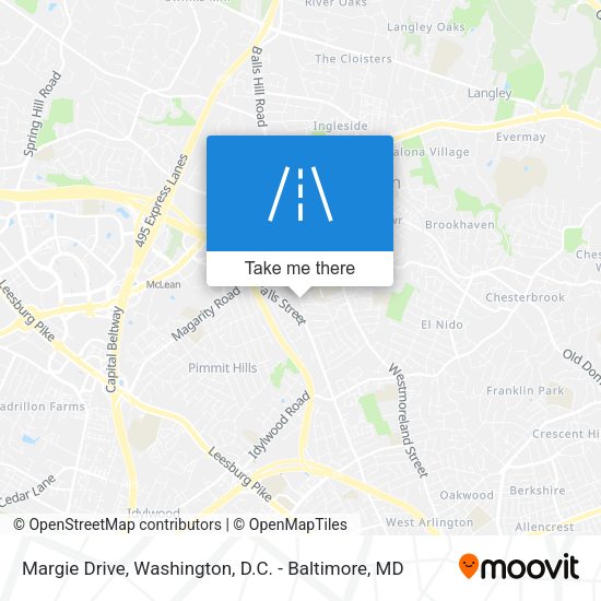 Margie Drive map