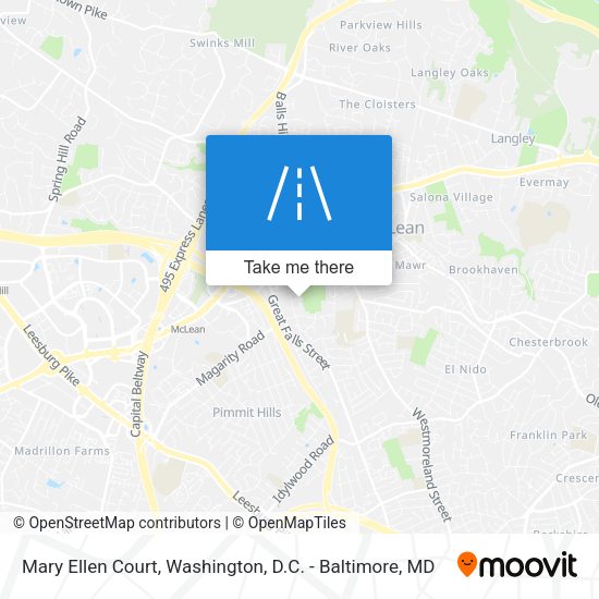Mary Ellen Court map