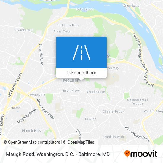 Mapa de Maugh Road