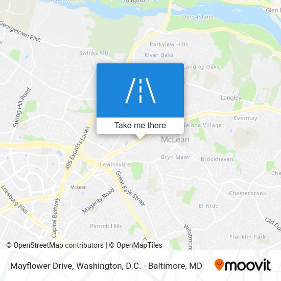 Mapa de Mayflower Drive