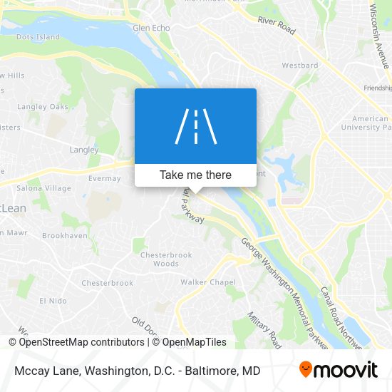 Mccay Lane map