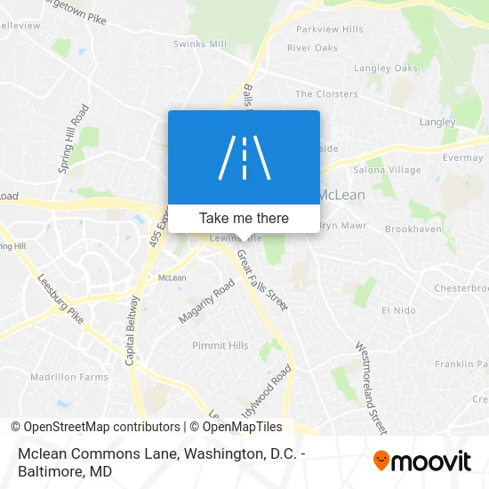 Mclean Commons Lane map