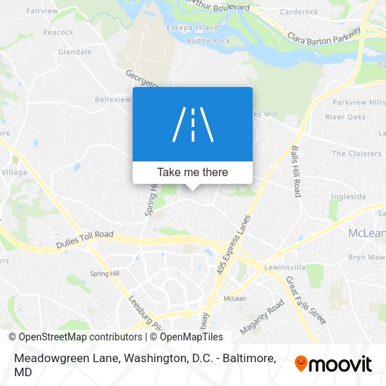 Mapa de Meadowgreen Lane