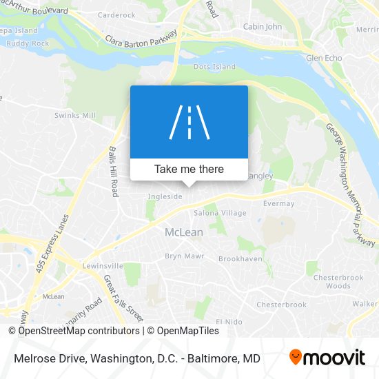 Melrose Drive map