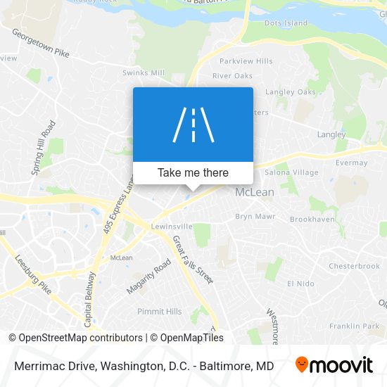 Mapa de Merrimac Drive