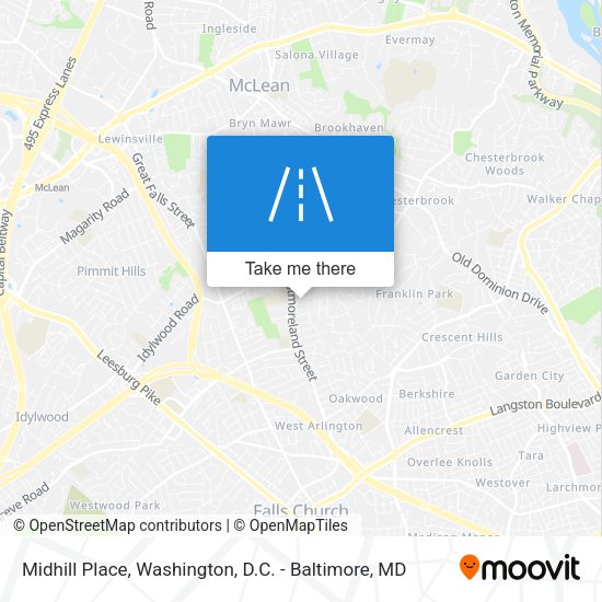 Midhill Place map